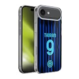 Head Case Designs Licenza Ufficiale Inter Milan Marcus Thuram 2025/26 Giocatori Home Kit Custodia in Gel [Protezione di Grado Militare] Compatibile Con Apple iPhone 17 Air E Compatibile Con MagSafe