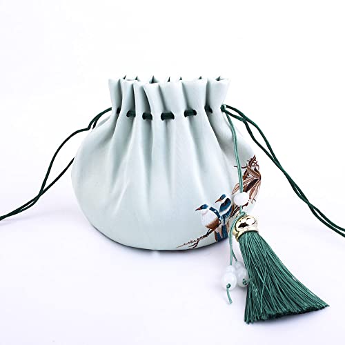 4 Bolsitas de Saco con Cordón y Diseño de Aves miniatura 1