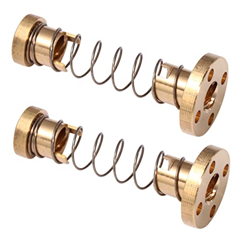 CHILDWEET 2pcs Copper Nuts for Printer Lead Screw Nut Printer Accessories Backlash Spring Elimination Gap for Assembly