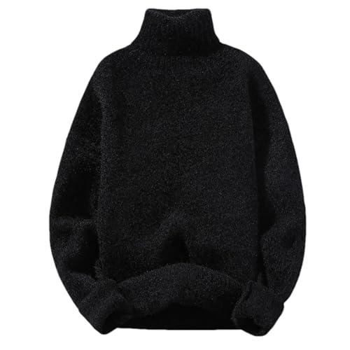 Pull tricoté chaud à col roulé Kelsiop pour homme