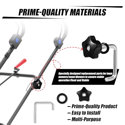 lasuroa Handle Knob and Screw Bolt Kit Compatible with Toro Snow Blower, 114-43779 Handle Knob 136-7130 Bolt 107-3844 Gasket, Snowblower Replacement Parts for Repairing Snow Blower Accessories - Thumbnail 5