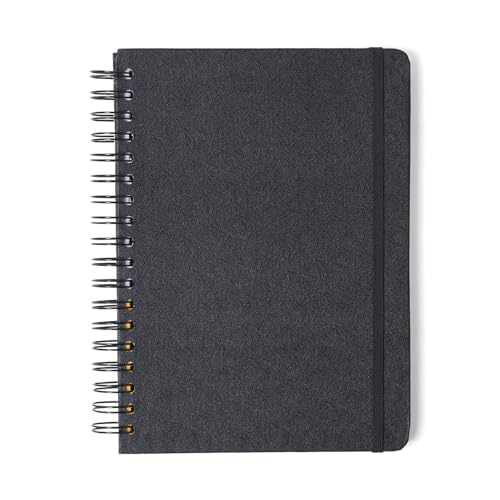 Caderno Espiral Clássica Pautado 17X24 Preta 160 Fls, Cicero