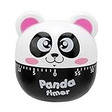 Timer a cucina meccanico Cinetto di forma di animale Cottura alla rovescia strumento di cottura blu rosa panda nero orso cucina cucina cucina (Rosa)