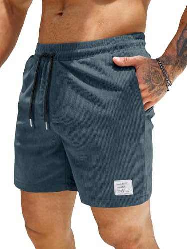 JMIERR Men's Shorts, 2XL, C Real Teal