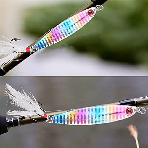 Jigging Spoon Lure Saltwater Fishing Lures, 5Pcs Metal Jigs Diamond Jig Casting Lure Surf Fishing Vertical Jigging Artificial Lures Trolling Spoon For Striper Bass Snapper Bluefish Tuna #TOP5
