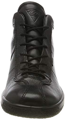 ECCO Soft 1 W, Sneaker a collo Alto, Donna, Nero