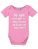 Sod Uniforms My Aunt Feels Guilty Printed Infant Bodysuit Baby Romper Pink 6-12 Month