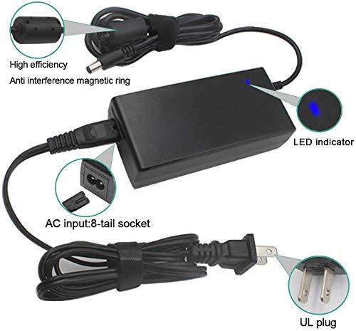 F1TP 19V 3.42A 65W AC/DC Power Supply Adapter Charger for HP Toshiba Lenovo Ideapad Acer ASUS Gateway Laptop, HP LG Samsung Acer Monitors and Westinghouse Vizio TV; with 10 DC Plug, UL Listed - Thumbnail 3