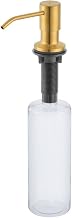 Dispenser e Dosador de cozinha Inox sabão liquido para bancada embutir Dourado Gold Ouro Escovado 500ml - Westing