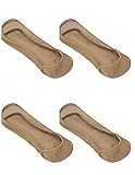 Dahlia Women's No Show Non Slip Liner Dress Socks - (4 Pack)