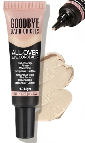 Image of Full Coverage Liquid Concealer - Light Nude Shade, Color Correcting, Long-Lasting & Hydrating Formula for Dark Circles - All Skin Types - Vegan & Cruelty-Free - 12g