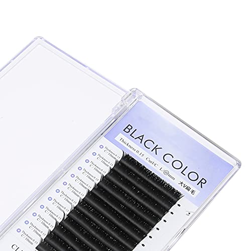 Enxerto de cílios cílios postiços, 12 linhas/caixa Extensão de cílios Cílios postiços Natural e real