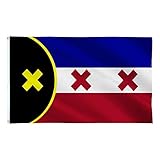 【Lichtbeständig】 Unsere Flaggen sind mit umweltfreundlichen Farbstoffen gefärbt. Die Farbe ist sehr scharf und lebendig, beständig gegen UV-Farbstoffe, Wind, Regen und starke Sonneneinstrahlung.