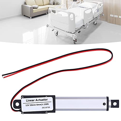 Hochgeschwindigkeits-Linearaktuator, 50 Mm Hub DC 12 V, Geräuscharmer Interner Endschalter Mini-Linearbewegungsaktuator (für Automotive Industrial)(Hub 50mm-4mm/s-150N)