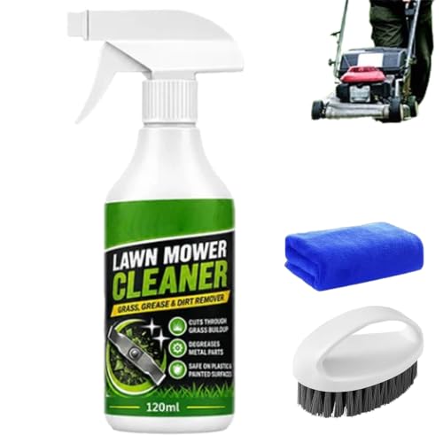 Fast Acting lawn mower cleaner single bottle
