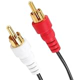 GE 72607 6-Feet Audio Cable with Dual RCA Plugs