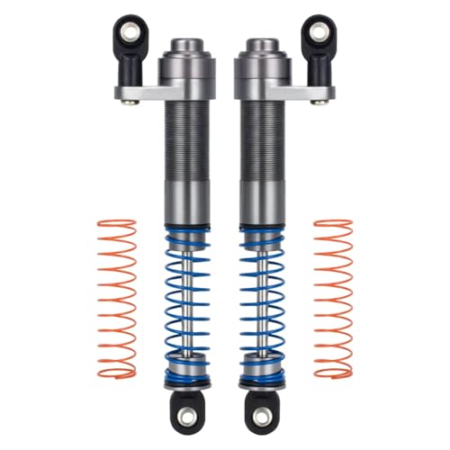 RC�_���p�[���f�� For Axial For SCX10 II For TRX4 1/10 80-100mm �A���~������ �����\ �I�C���[�U�� �V���b�N�A�u�\�[�o�[ �_���p�[ RC�N���[���[�ԗ��p(TITANIUM)