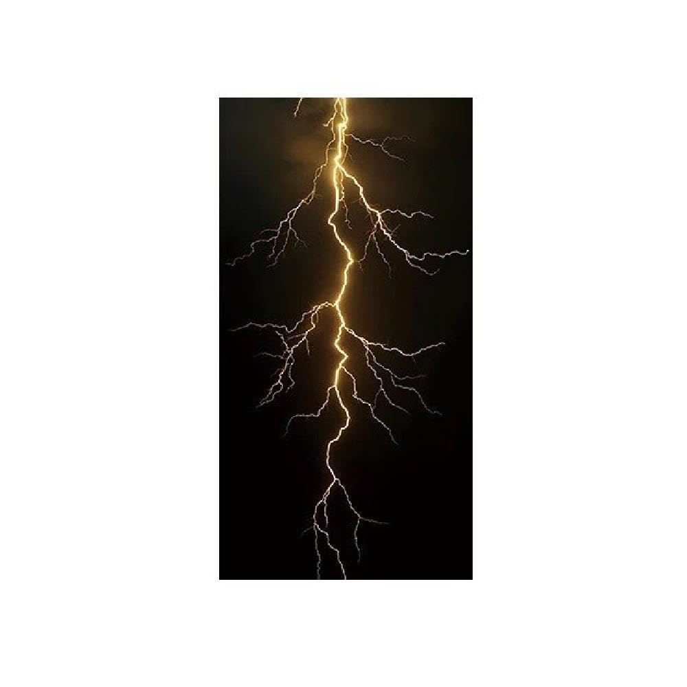 Bertdcx One Color 2Pcs Gold Lightning Car Center Pillar Sticker B Pillar Protective Film Decoration Auto Parts