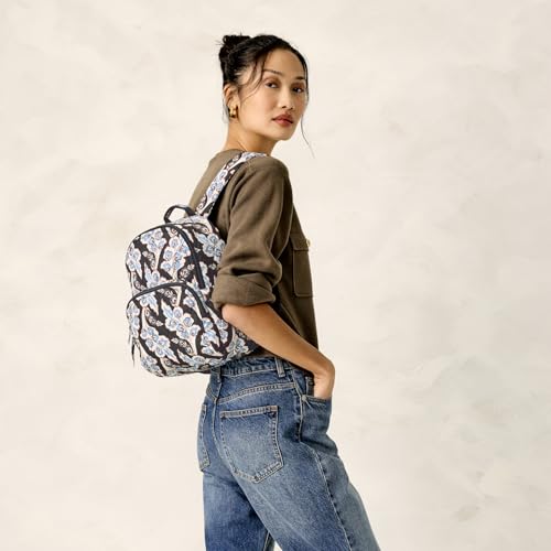 Vera Bradley Women's Performance Twill Small Banbury Backpack, Calyx + Quill Black, One Size by Vera Bradley - Used condition - Image 6