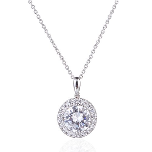 Wordless Love Gorgeous Round Halo Cz Wedding Jewelry Sets For Brides Earrings And Necklace #TOP2