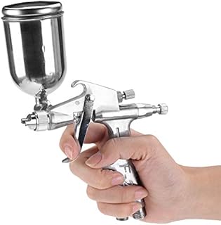 Eujgoov F-2 Pneumatic Paint Gun Mini Mini size for small areas repair 125ml feed pot 0.5mm Nozzle