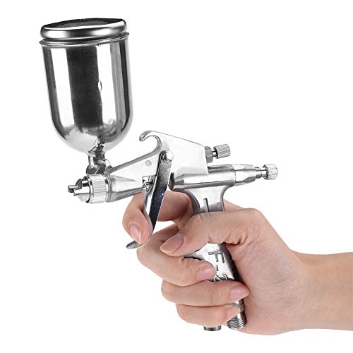 Eujgoov F-2 Pneumatic Paint Gun Mini Mini size for small areas repair 125ml feed pot 0.5mm Nozzle