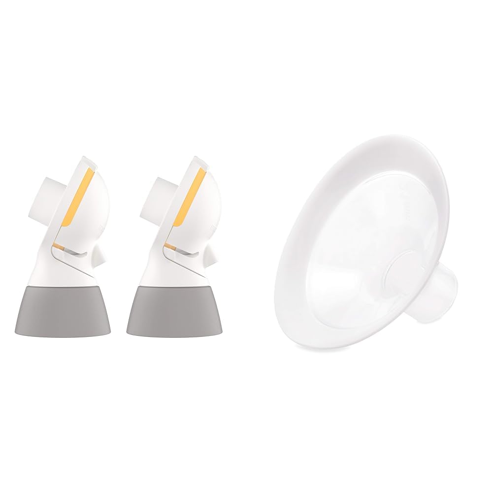 Medela PersonalFit Flex Replacement Connectors, 2 per Count and Breast Shields, 2 Pack of Small 21mm Flanges Bundle for Pump in Style MaxFlow, Swing Maxi and Freestyle Breast Pumps