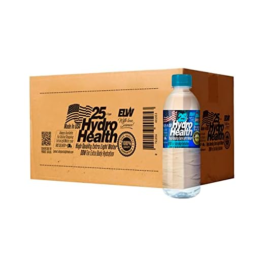 25 ppm HYDRO HEALTH deuterium depleted water, 16 inches x 11 inch x 9 inches
