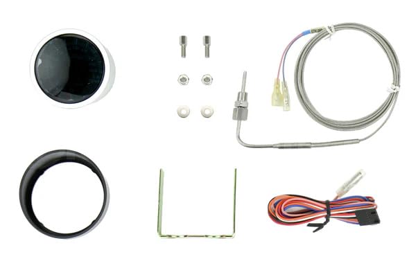 Exhaust Gas Temperature Gauge- Electrical Amber and White Performance Series EGT 60mm (2 3/8") with K Type Temperature Probe