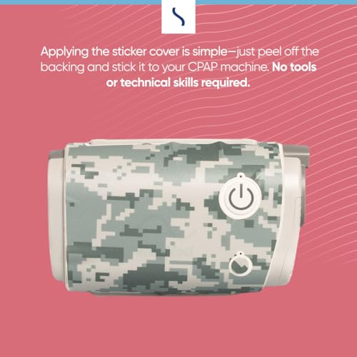 Snugell CPAP Skins for ResMed AirMini – Personalize and Protect Your CPAP Travel Machine Supplies – Elegant Decorative Shield with Green Camo Design – Durable, Stylish Protection for AirMini Device