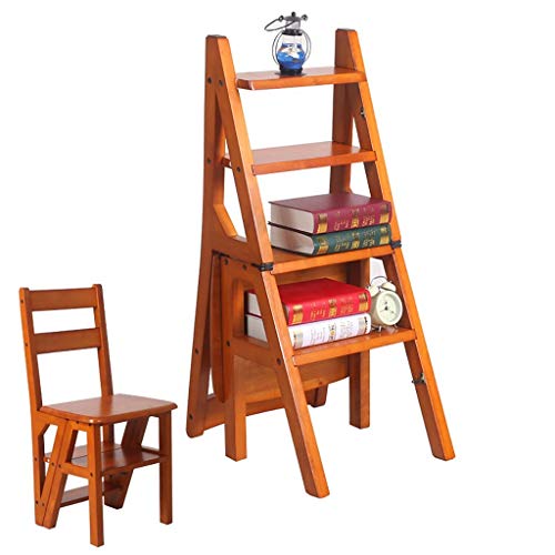 Chaise de bureau pliable transformable en marchepied pour bibliothèque - 6