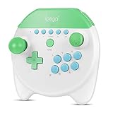 Compacto, ligero y portátil TNP Switch - Mando inalámbrico para Nintendo Switch/Switch Lite, Pro Arcade Lucha Game Joy Stick Mini Gamepad con Turbo, despertador remoto Joycon accesorios de repuesto (verde)