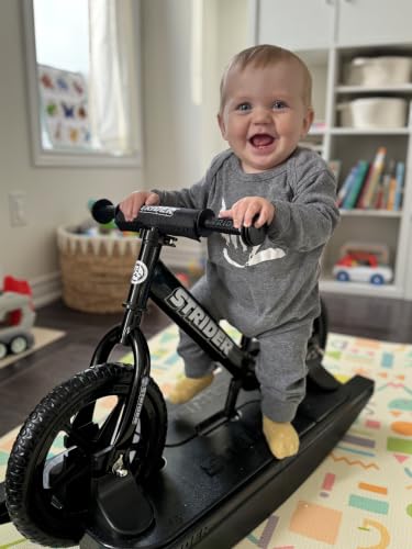 Image of Strider Sport 2-in-1 Rocking Bike - Helps Teach Baby How to Ride a Balance Bicycle - for Kids 6 Months to 4 Years-Easy Assembly, Tool-Free Adjustments