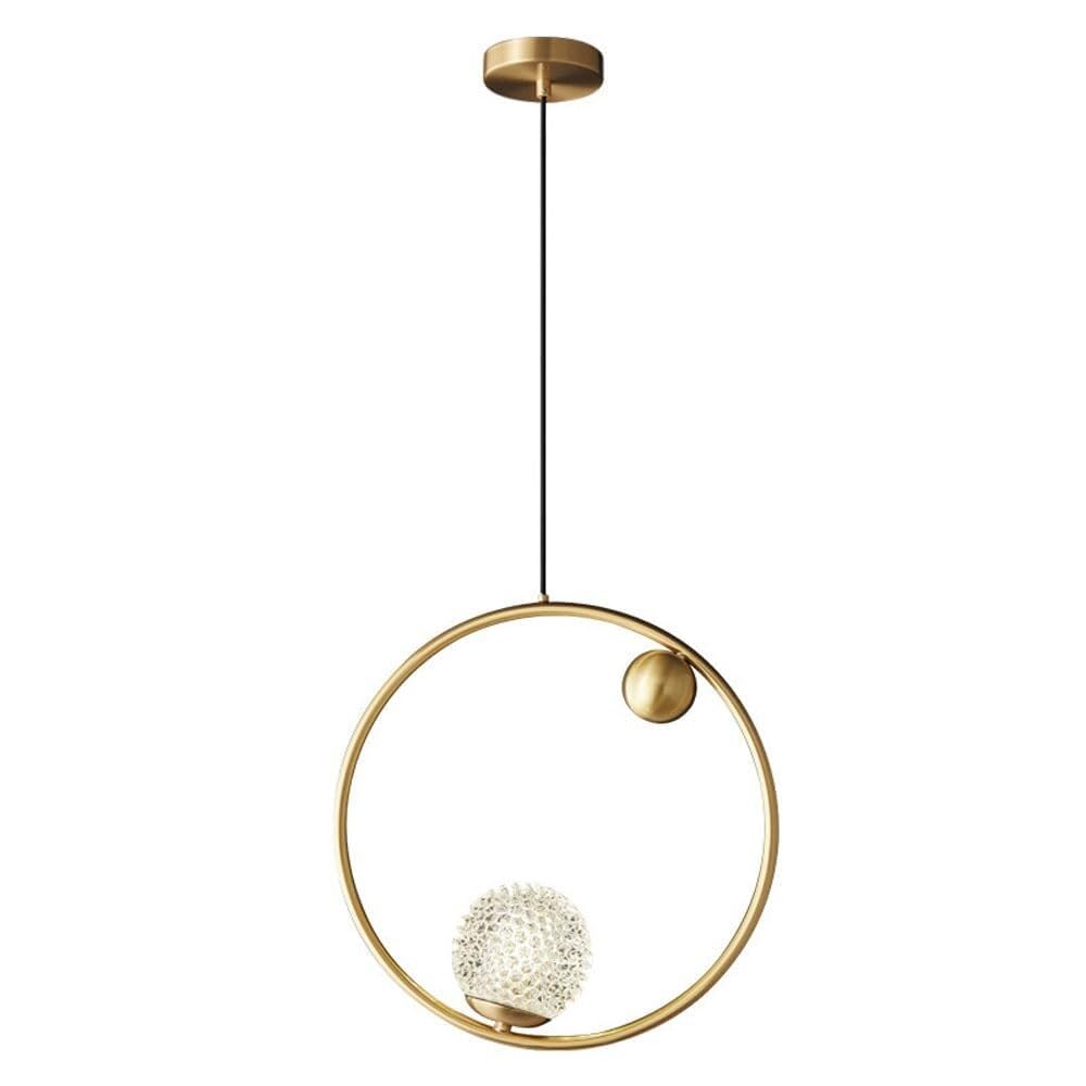Suspension en laiton LED linéaire dimmable et verre pour îlot de cuisine