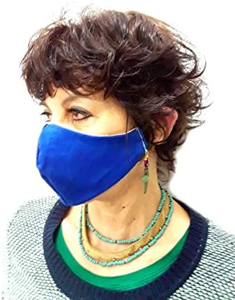 Multicolored Cotton Face Covers Washable, Reusable, Reversible, Adjustable, Made in USA, Write Size (XL, L, M, S) in the Address Line
