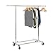 Elegant Commercial Grade Clothing Garment Rack, Extendable Hanging Rack, Chrome