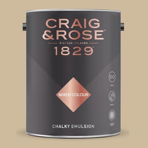 Image of Paint Stop CRAIG & ROSE 1829 CHALKY EMULSION PALE OAK 5L