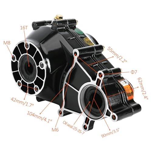 ICONSPORTSS 72V 1500W Brushless DC Motor with Differential Gearbox and Controller - High Power for Electric Vehicles Go Kart ATV Quad Golf Cart Buggy