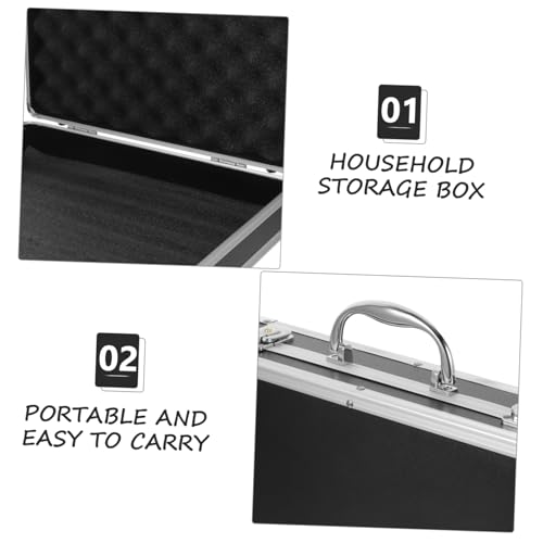 Uonlytech Aluminum Alloy Tool Case Briefcase for Professionals Spacious Storage for Tools Shockproof Design Portable Organizer for Home and Work Use3