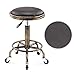 XBSXP Hocker auf Rad ， Werkbankhocker mit schwarzem Kunstledersitz ， Höhenverstellbar 45-59 cm ， Traggewicht 160 kg ， Zeichenhocker für den Beauty Kitchen Salon Home Office, verstellbar