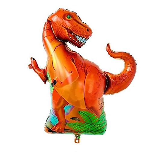 ballonfritz® Globo de dinosaurio XXL Dinosaurio Tyrannosaurus Rex, 91 x 76 x 25 cm como regalo de cumpleaños, decoración de fiesta o sorpresa para cumpleaños infantiles