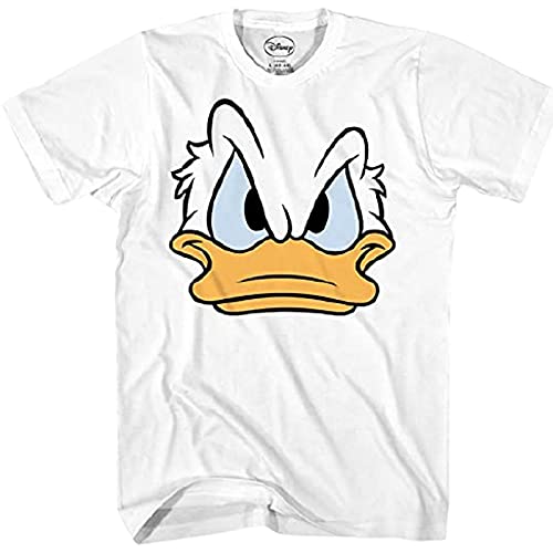 PdlPrintUnisex Regular Fit Disney Mad Donald Duck Face Graphic Printed T-Shirt/Walt Disney Donald Duck Cartoon