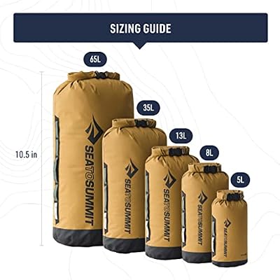 Sea to Summit Big River Dry Bag, Heavy-Duty Dry Storage, 35 Liter, Surf Blue