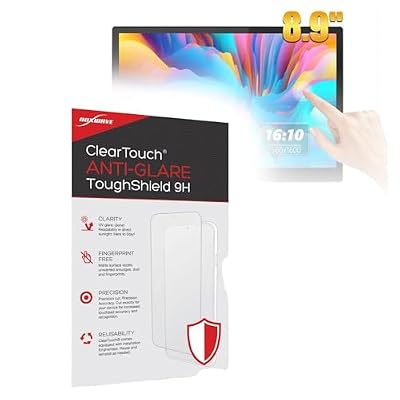 BoxWave Screen Protector Compatible With Wisecoco Portable Monitor (8.9 in) - ClearTouch Anti-Glare ToughShield 9H (2-Pack), Anti-Glare 9H Tough Flexible Film Screen Protector