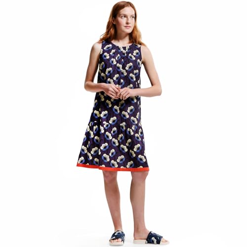 Image of Regatta Womens Orla Kiely Bold Pattern Summer Dress - Navy Passion Flower - 8