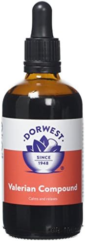 Dorwest Valerian Compound for Dogs and Cats, 100ml, Fast Dog Calming Liquid Drops - Valerian for Dogs, Non-Drowsy