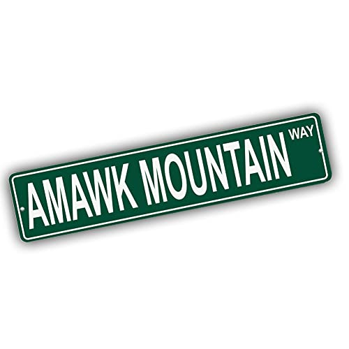 Brotherhood Aluminum Street Sign for Amawk Mountain - Alaska Man Cave Decor