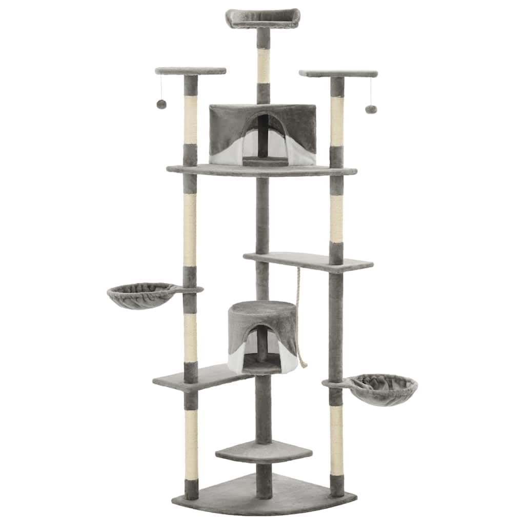 Tour d'escalade pour chat multi-niveaux grand modèle avec niches de repos