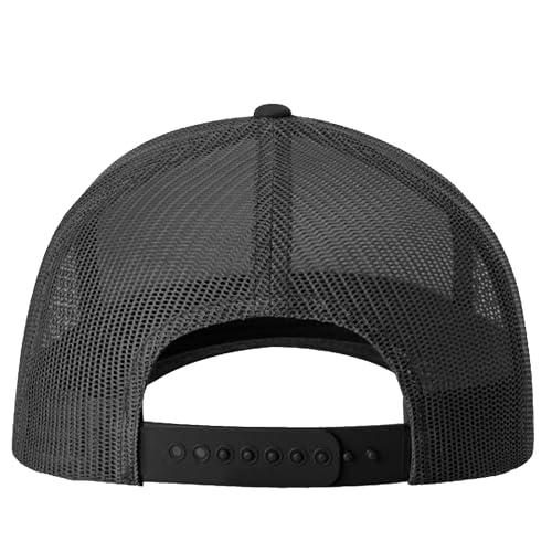 Image of TZ Promise Men Women Plain Cotton Trucker Cap with Breathable Mesh Back, Snapback Baseball Hats
