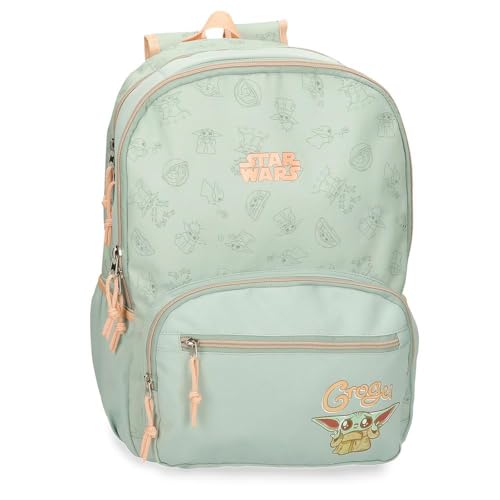 Joumma Star wars Grogu Mochila Escolar Verde 32x44x17 cms Poliéster 24,68L